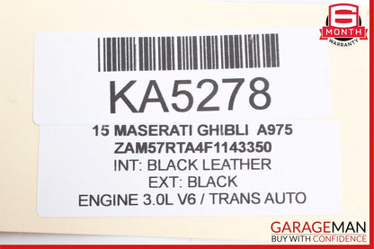 14-17 Maserati Ghibli Ignition Engine Start Stop Switch Control 670013537 OEM