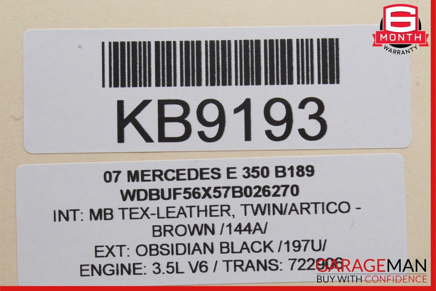 03-09 Mercedes W211 E350 E550 E63 Front Left Door Window Regulator Motor Unit