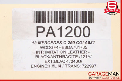 08-14 Mercedes W204 C250 C350 Power Steering Gear Rack & Pinion Assembly RWD