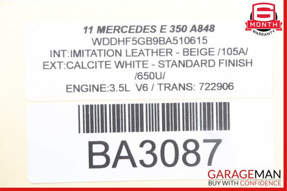 08-18 Mercedes CLS400 C300 E350 E400 Front Right Side Door Lock Latch Actuator