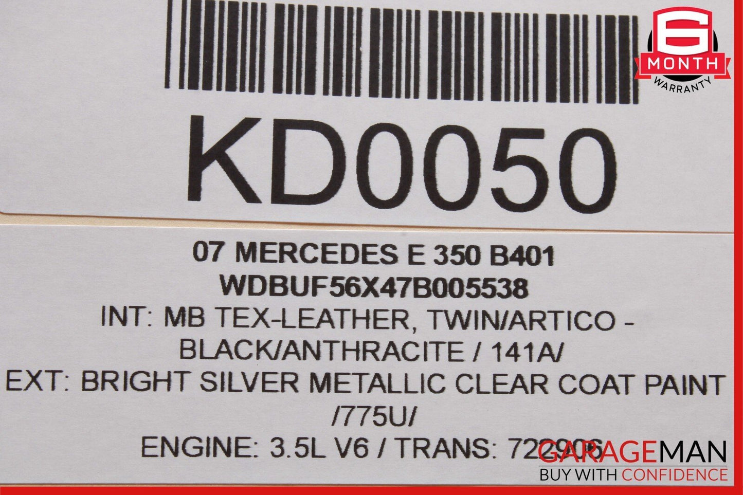03-09 Mercedes W211 E350 E500 E550 Rear Right Side Door Lock Latch Actuator OEM