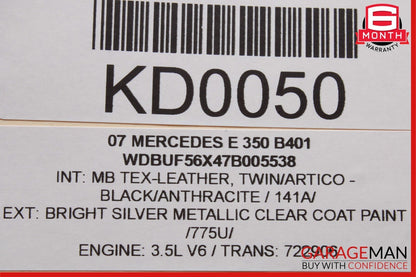 03-09 Mercedes W211 E350 E500 E550 Rear Right Side Door Lock Latch Actuator OEM