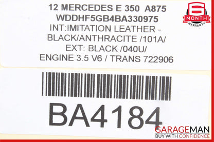 08-16 Mercedes E350 C250 GLK350 Rear Right Side Door Window Regulator Motor Unit
