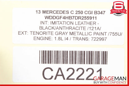 12-14 Mercedes W204 C250 C300 C350 C63 AMG Front Left Exterior Door Handle Black