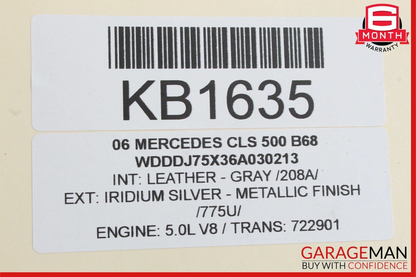 06-11 Mercedes W219 CLS500 Rear Left Door Lock Latch Actuator Keyless Go OEM