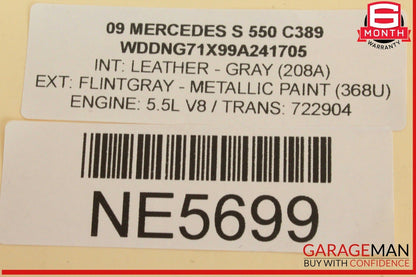 07-13 Mercedes W221 S550 Front Left Driver Side Door Control Module Unit OEM