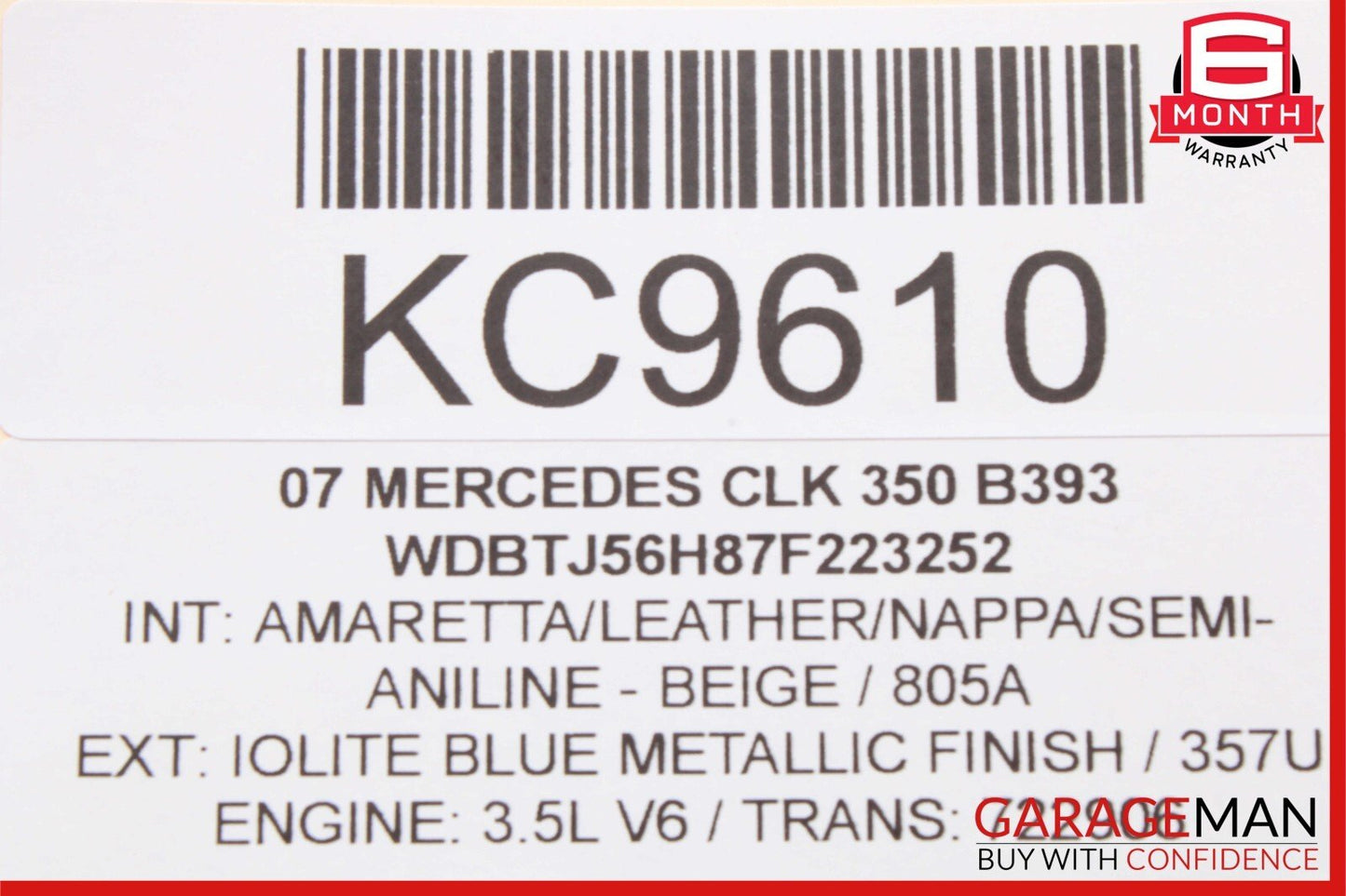 03-09 Mercedes CLK350 C230 E320 GL450 ML63 AMG Sirius Satellite Radio Receiver