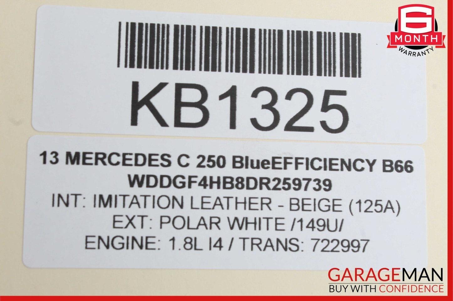 08-14 Mercedes W204 C250 C300 C350 Rear Right Side Door Lock Latch Actuator OEM