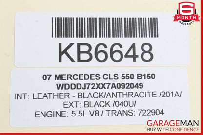 06-11 Mercedes W219 CLS550 CLS500 Rear Left Driver Door Lock Latch Actuator OEM