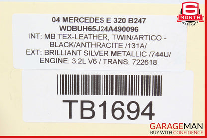 03-09 Mercedes W211 E320 Rear Left & Right Side Suspension Air Shock Bag OEM