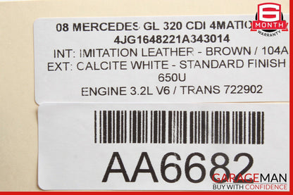 06-13 Mercedes GL320 R350 ML350 Front Left Driver Side Door Control Module Unit