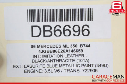 01-04 Mercedes W203 C240 C320 Front Left / Right Top Upper Seat Cushion OEM