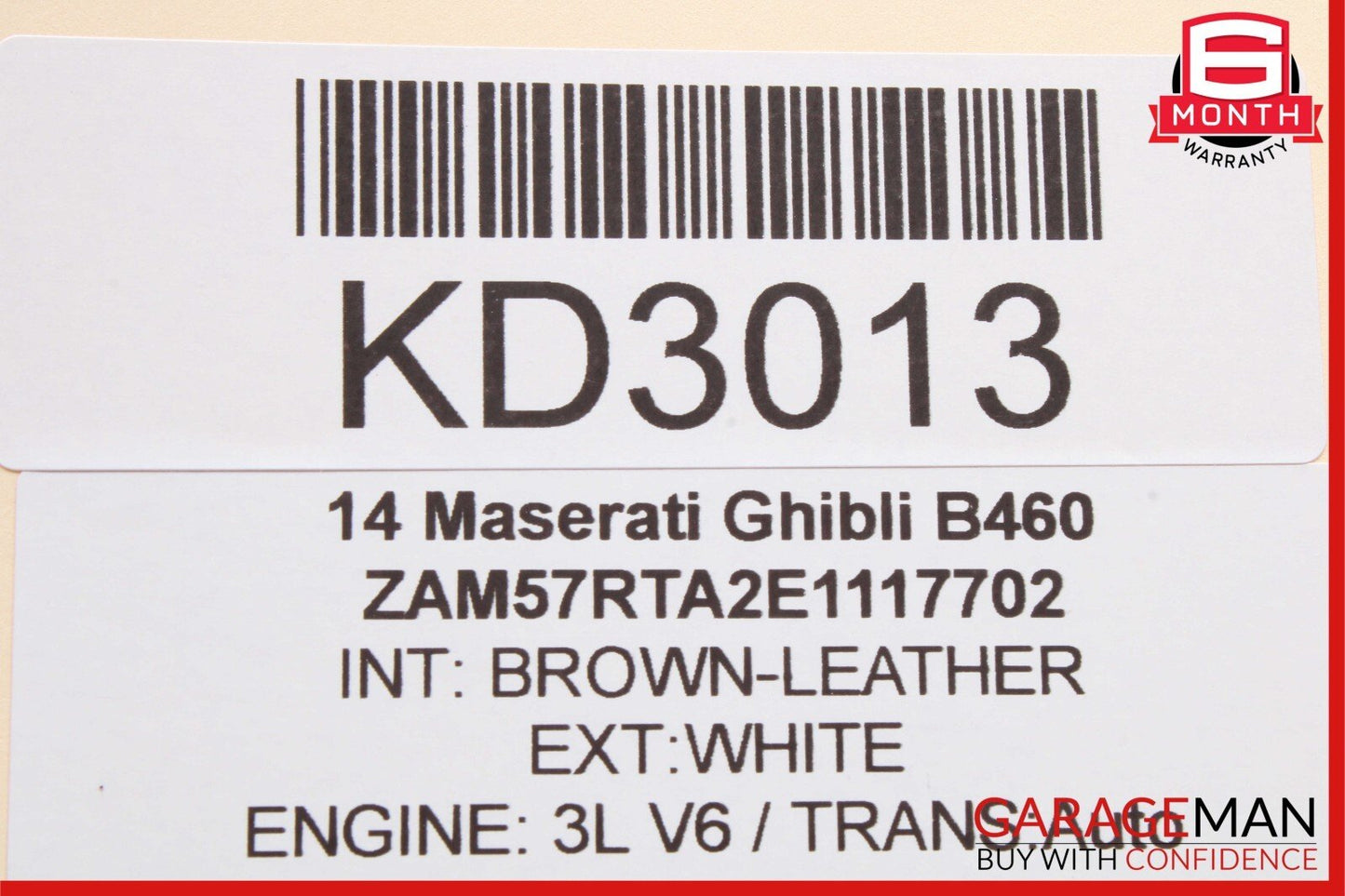 14-17 Maserati Ghibli ECU ECM Engine Computer Control Module Unit 670007174 OEM