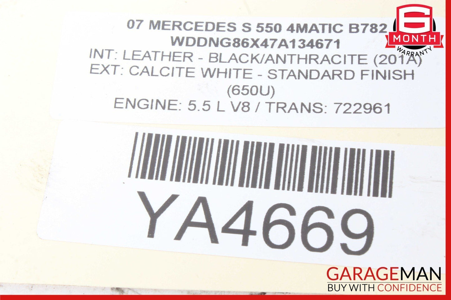 07-13 Mercedes W221 S550 Front Left or Right Air Airmatic Shock Absorber Strut