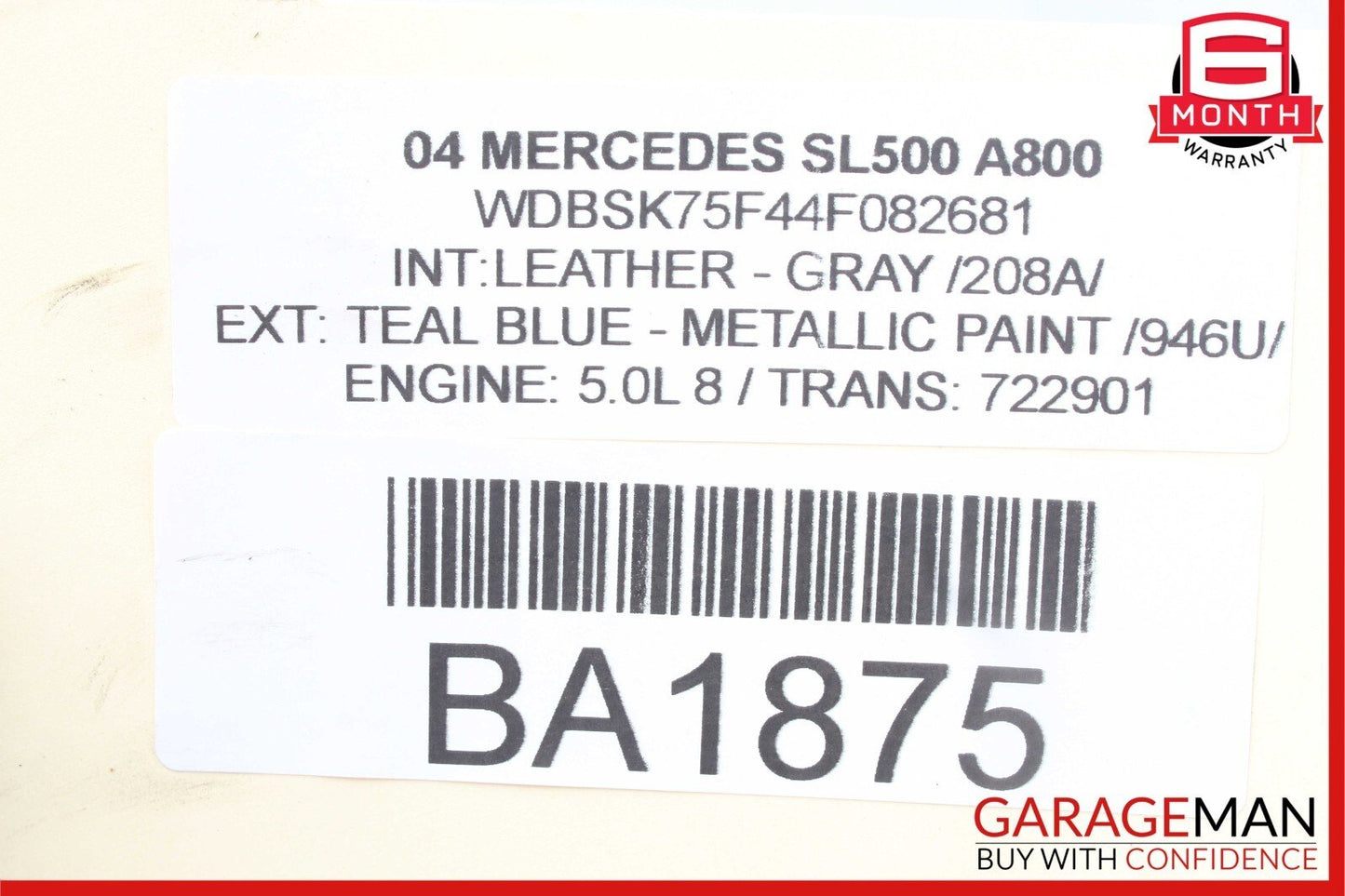 03-06 Mercedes SL500 CL500 Rear Left & Right Side Brembo Brake Calipers Set OEM