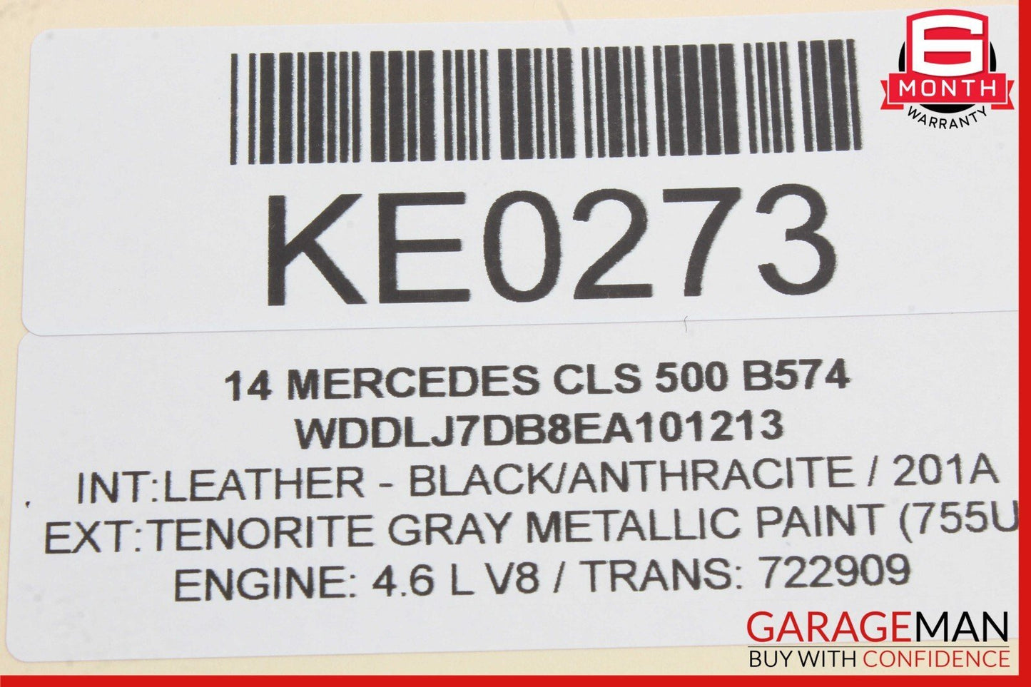 08-17 Mercedes W218 CLS500 C350 Rear Left Side Door Lock Latch Actuator OEM