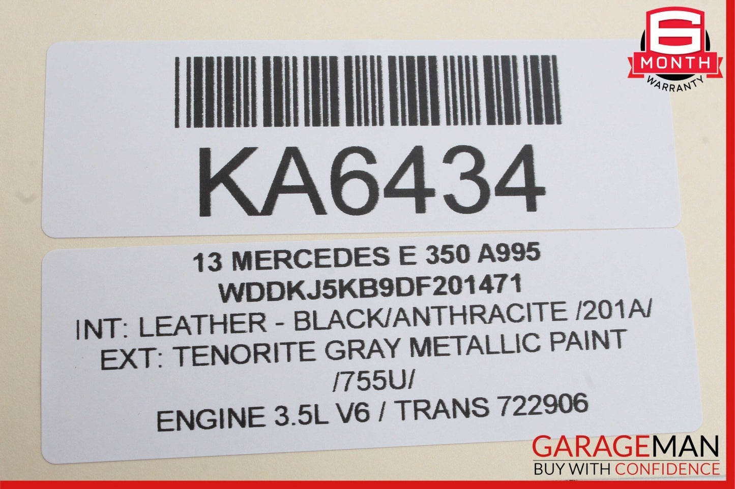 10-13 Mercedes W207 E350 E550 Coupe Front Left Side Exterior Door Handle Grey