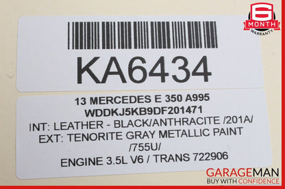 10-13 Mercedes W207 E350 E550 Coupe Front Left Side Exterior Door Handle Grey