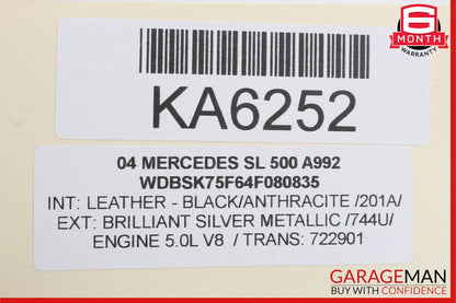 03-08 Mercedes R230 SL500 SL55 AMG Rear Right & Left Audio Speaker Bose OEM