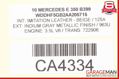 10-13 Mercedes W212 E350 E400 E550 Center Console Switch Trim Cover Bezel Wood