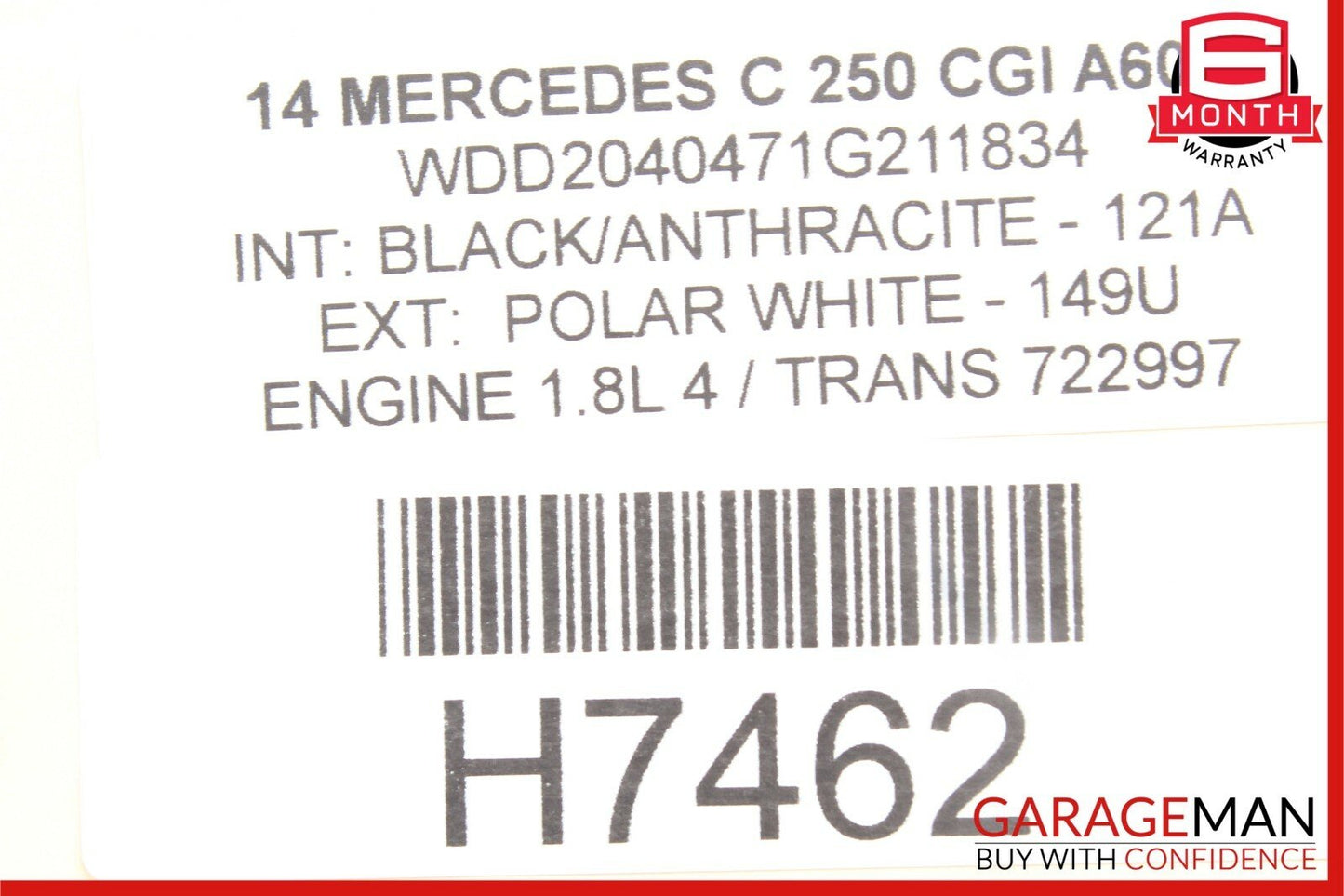 12-14 Mercedes W204 C250 C350 Front Right Side Door Control Module Unit OEM