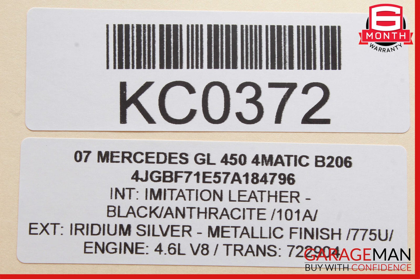 07-12 Mercedes X164 GL450 GL550 Third Seat Row Power Folding Control Module OEM