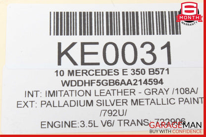 08-18 Mercedes CLS500 E350 Trunk Lid Latch Lock Actuator w/ Cylinder Lock Assy