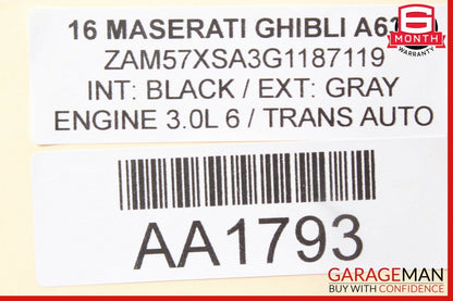 14-17 Maserati Ghibli Ignition Engine Start Stop Switch Control 670013537