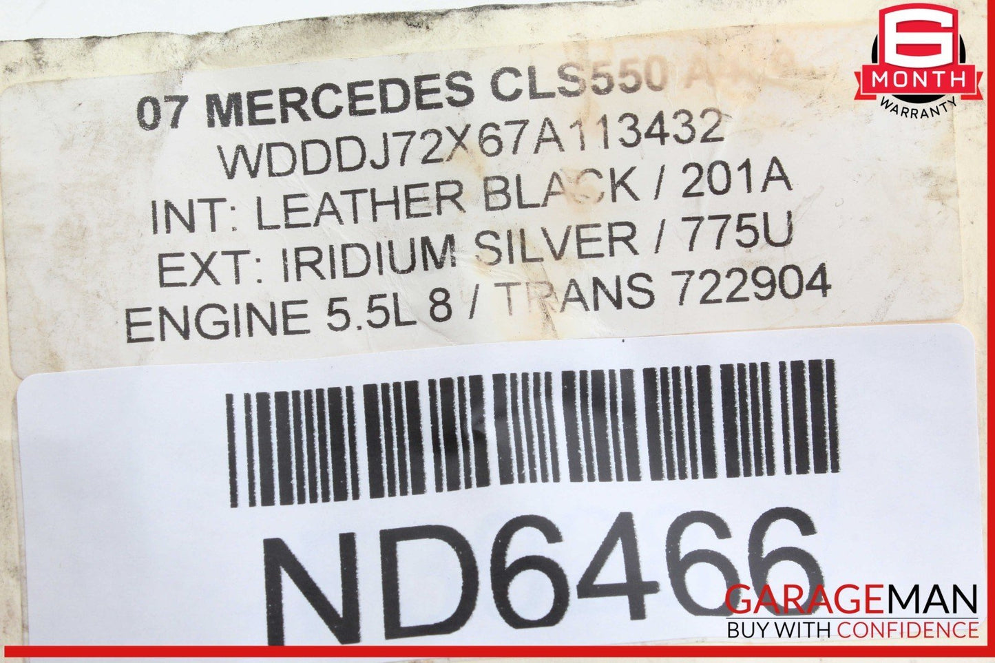 06-11 Mercedes W219 CLS550 CLS500 Front Right Door Control Module 2198200726 OEM