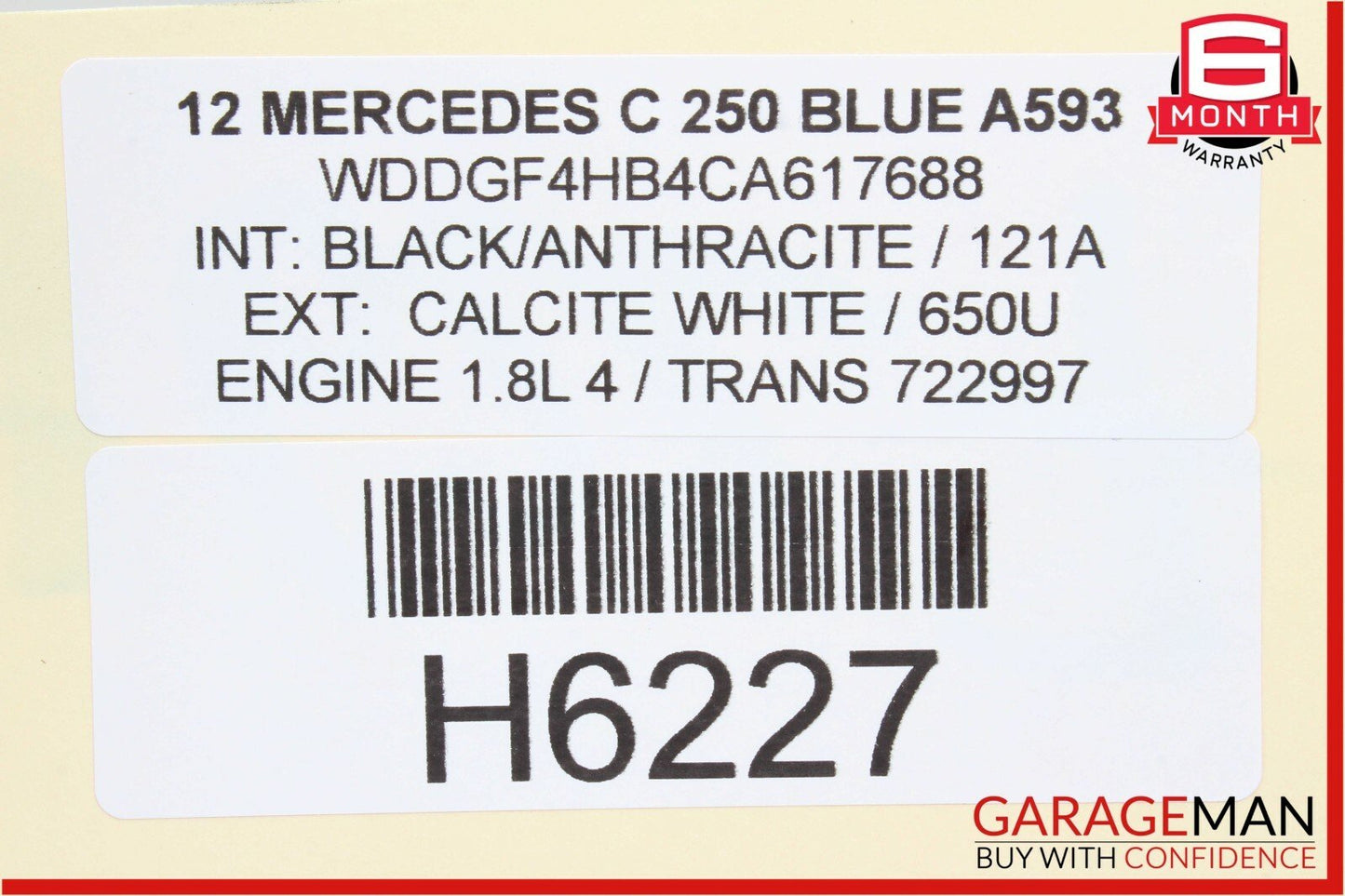 08-14 Mercedes W204 C250 C300 Rear Left / Right Side Lower Control Thrust Arm