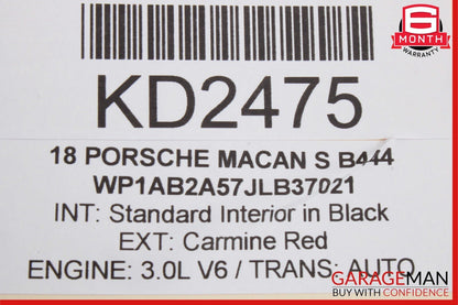 15-18 Porsche Macan 95B Rear Bumper Bracket Mount w/ Keyless Entry Antenna Assy