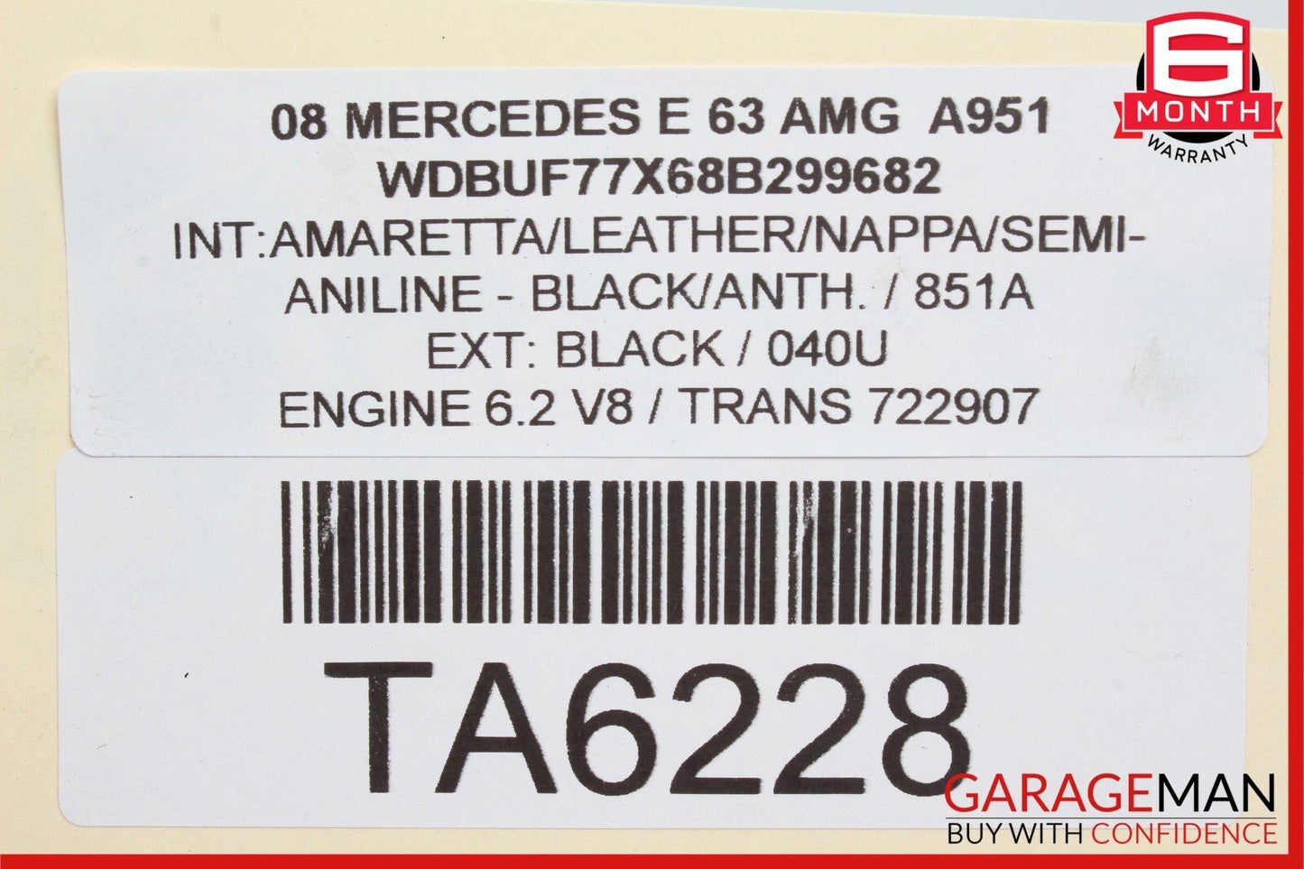 06-11 Mercedes W211 E63 AMG CLS350 CLS500 Power Brake Master Cylinder Pump OEM