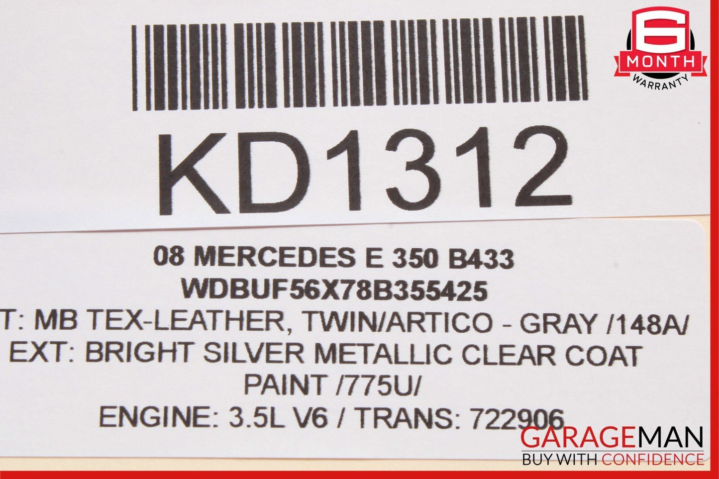 03-09 Mercedes W211 E320 E350 E500 Rear Right Side Exterior Door Handle OEM