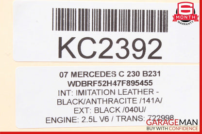 01-07 Mercedes W203 C230 C240 Front Left Side Door Control Module Unit OEM