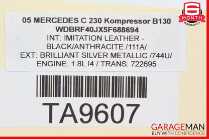 05-07 Mercedes W203 C230 C350 Headlight Lamp Right Passenger Side Halogen OEM