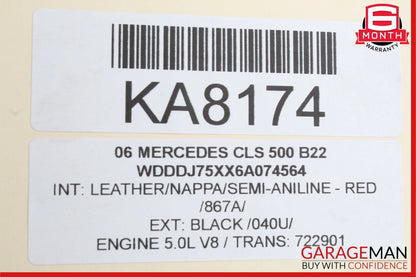 06-11 Mercedes W219 CLS500 Front Left Side Keyless Go Door Lock Latch Actuator