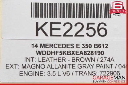 08-18 Mercedes W212 E350 E63 AMG CLS550 Front Left Side Door Control Module OEM