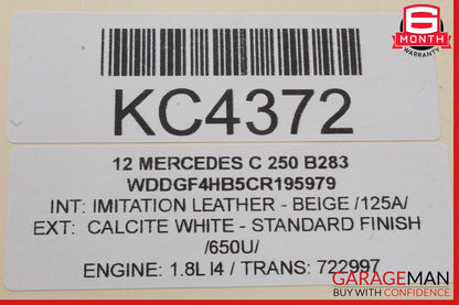 08-16 Mercedes W204 C250 GLK350 Rear Left Door Window Regulator Motor OEM