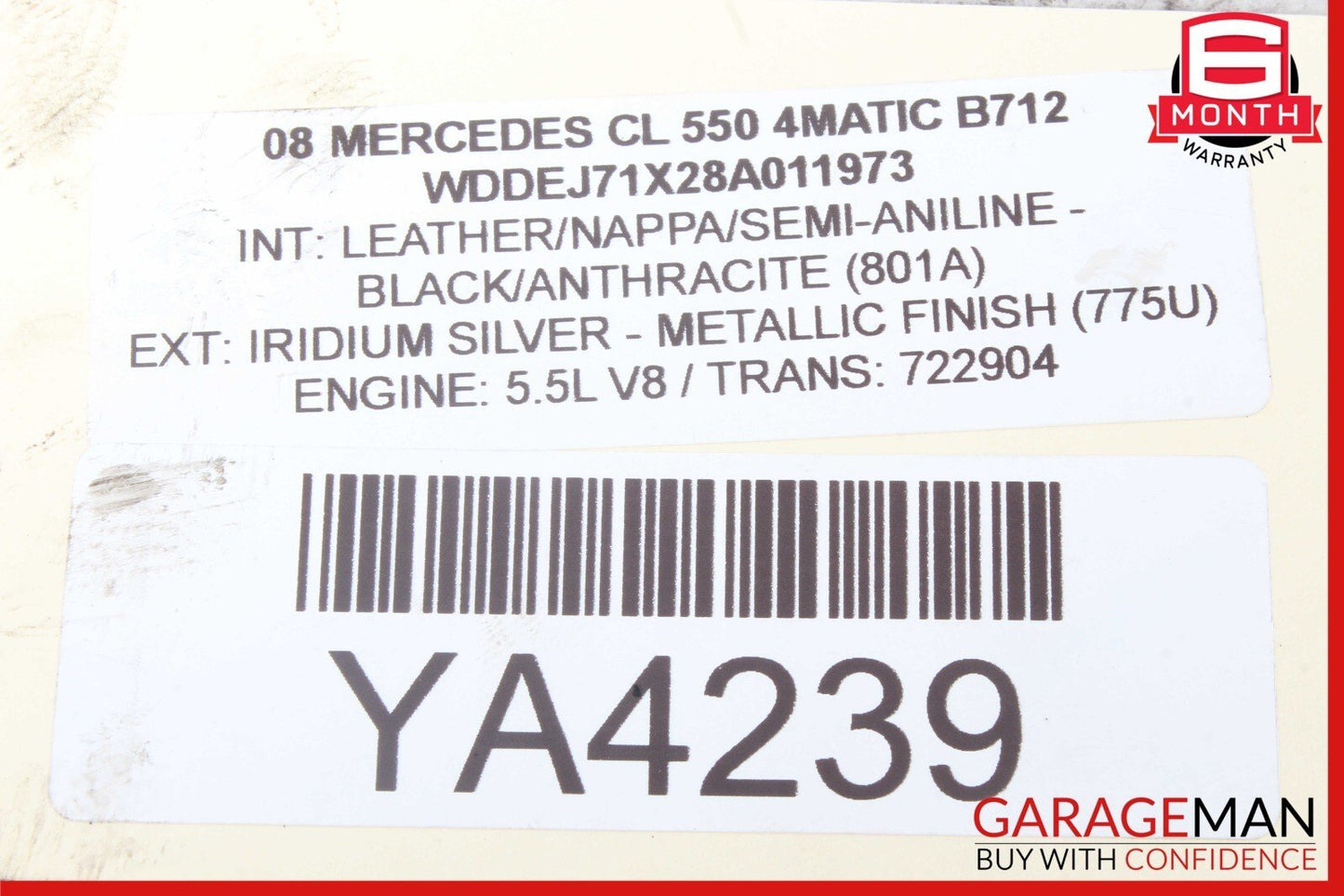 07-14 Mercedes W216 CL550 S550 Rear Right Wheel Carrier Spindle Knuckle Hub OEM