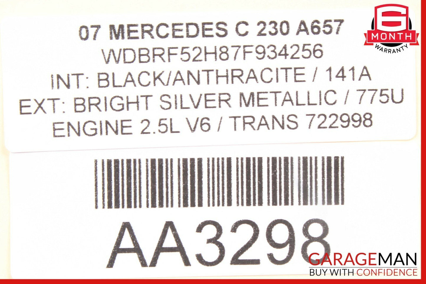 01-07 Mercedes W203 C230 C320 Front Right Passenger Door Control Module Unit OEM
