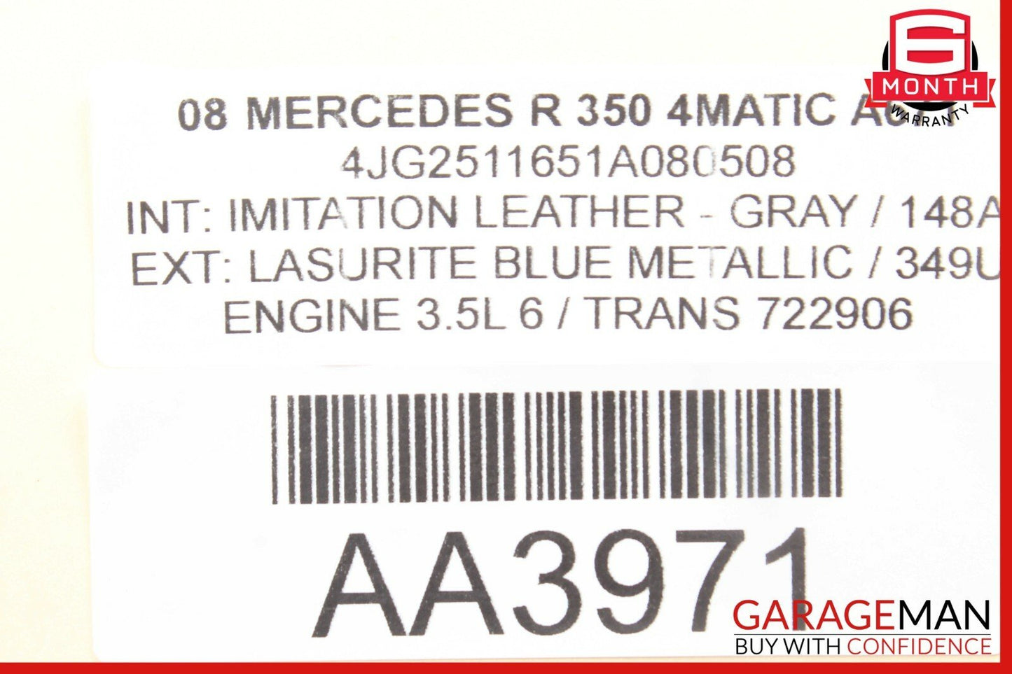 06-12 Mercedes W251 R350 GL450 ML450 Front Right Side Door Control Module OEM