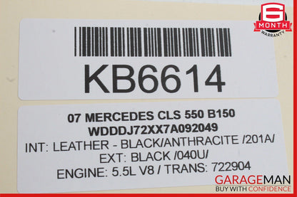 06-11 Mercedes W219 CLS550 CLS500 Dome Light Lamp Switch Gray 2198201301 OEM