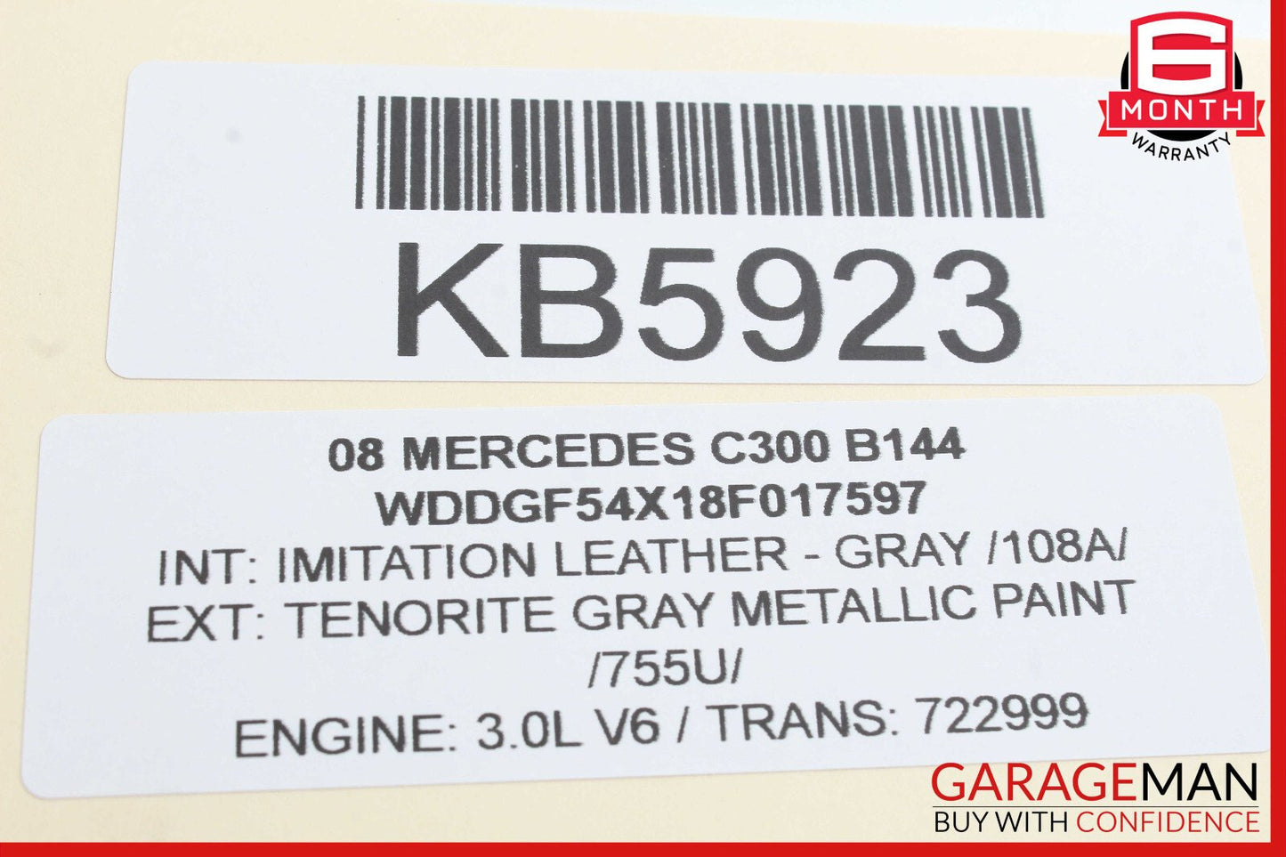 08-11 Mercedes W204 C300 Door Speaker Rear Left or Right 2048202902 OEM