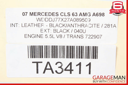 07-11 Mercedes E63 CLS63 AMG Rear Propeller Drive Shaft Driveshaft Assembly
