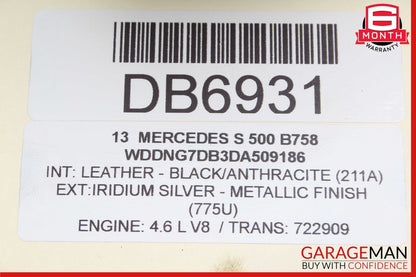 12-13 Mercedes W221 S550 7G Automatic Transmission Tranny Assy 722.909 RWD 113k