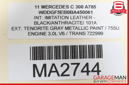 08-14 Mercedes W204 C300 Front Right Side Door Panel Tweeter Speaker Trim Cover