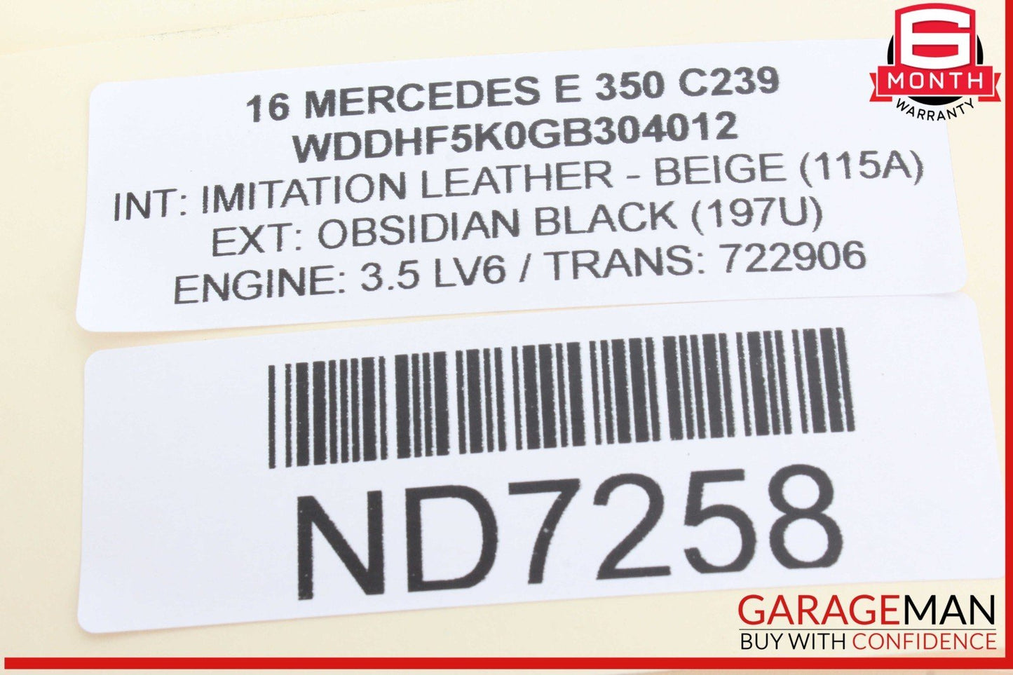 10-18 Mercedes W212 E350 CLS550 Trunk Lid Power Opener Motor Mechanism OEM