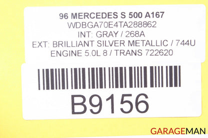 94-97 MERCEDES W140 S500 CL500 COUPE HEADLINER ROOF TRIM COVER GRAY OEM