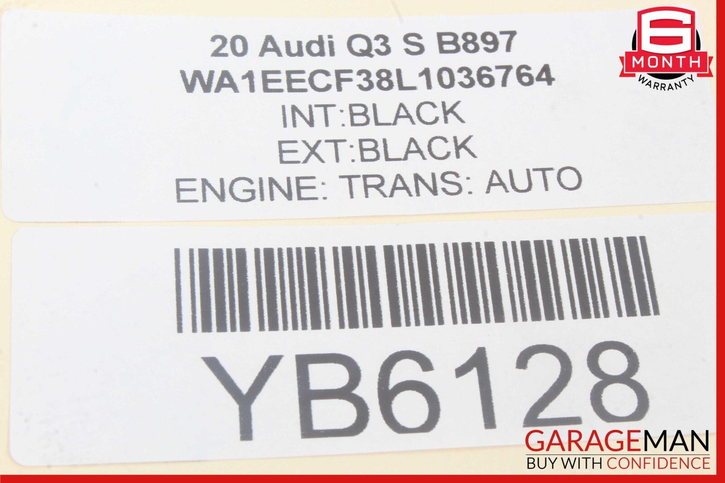 18-23 Audi Q3 Rear Right Side Axle Shaft Halfshaft 3Q0501204B OEM