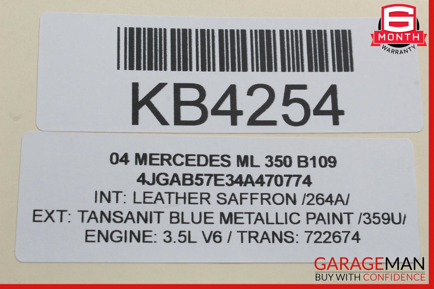 98-05 Mercedes W163 ML350 Seat Control Module Front Left Or Right OEM